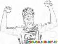 Lance Armstrong Campeon De Ciclismo Para Colorear