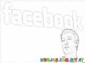 Mark Zuckerberg Creador De Facebook Para Pintar Y Colorear