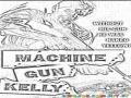 Machine Gun Kelly Coloring Page