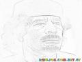 Moammar Gadhafi Coloring Page Gadafi Para Colorear