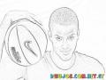 Tony Parker Nba Player Coloring Page