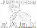 Justin Bieber Baby Coloring Page