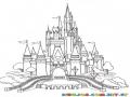 Castillo De Disneylandia Para Colorear