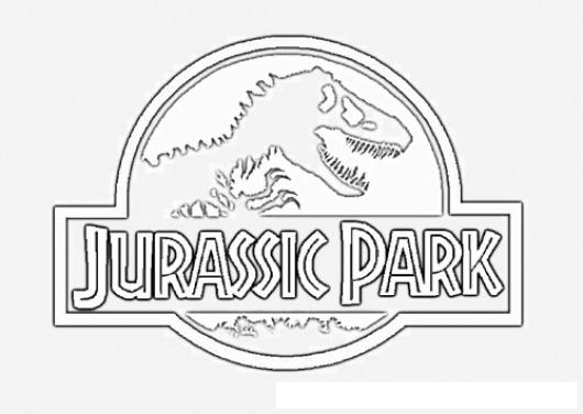 Dinosaur coloring pages, Jurassic park, Jurassic park logo