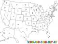 United States Map Coloring Page Mapa De Los Estados Unidos Para Pintar