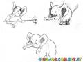 Dibujo Del Angelito Y El Diablito De Un Elefante