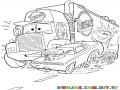 Dibujo Del Trailer De Cars Para Colorear