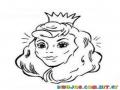 Dibujo Para Colorear De Una Linda Princesa Y De Una Vieja Fea A La Vez Con Solo Rotar La Figura