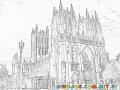 National Cathedral Coloring Page