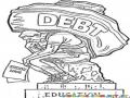 Student Loans Debt Coloring Page
