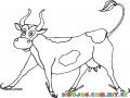 Colorear Vaca Patinando Con Patines De Hielo