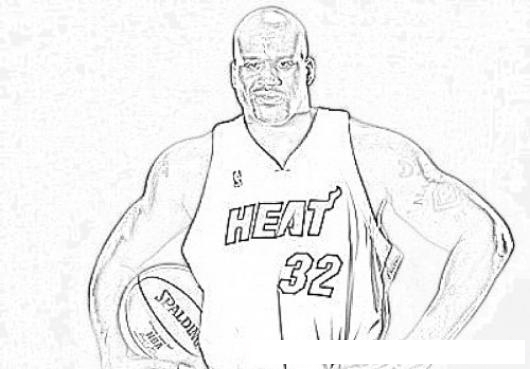 Shaq Coloring Pages: Coloring Klay Thompson Coloriage Raptors Dessin Shaquille Oneal Pacers Ausmalbilder