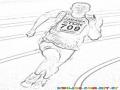 Usain Bolt Jamaican Runner Coloring Page