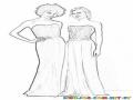 Homecoming Dresses Coloring Page