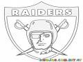 Oakland Raiders Logo Coloring Page Para Pintar Y Colorear