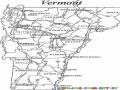 Vermont Map Coloring Page