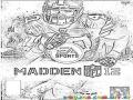 Madden 12 Game Coloring Page