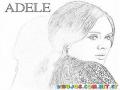 Adele Singer Coloring Page