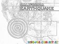 California Earthquake Map Coloring Page