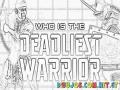 Deadliest Warrior Coloring Page