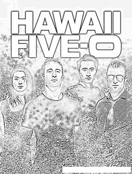 Hawaii Five O Coloring Page | COLOREAR DIBUJOS DE CHOLO | Hawaii Five O