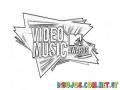 Video Music Awards Coloring Page