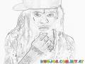 Lil Wayne Coloring Page Para Pintar Y Colorear