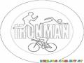 Ironman Triathlon Coloring Page Para Pintar Y Colorearx