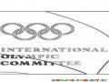 International Olympic Committee Logo Coloring Page