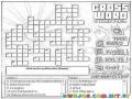 Free Crossword Puzzles Online Coloring Page Para Pintar Y Colorear