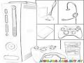Xbox 360 Online Coloring Page Para Imprimir Y Colorear