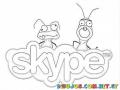 Skype Ants Coloring Page Con Dibujo De Hormigas Para Colorear