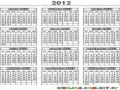 Calendario Del 2012 Para Colorear Pintar E Imprimir Todos Los Meses De Enero A Diciembre