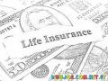 Life Insurance Coloring Page Dibujo De Seguro De Vida Para Colorear