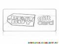 Best Buy Gift Card Coloring Page