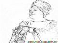 Dibujo De Maya Angelou Para Pintar Y Colorear