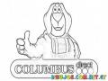 Columbus Travel Insurance Coloring Page