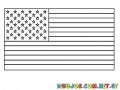 Colorear Bandera De Los Estados Unidos