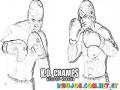 K.o. Champs Game Online Coloring Page Dibujo De Boxeadores Para Colorear