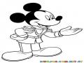 Colorear a Mickey mouse vestido de Principe