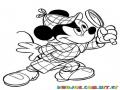Colorear a Mickey vestido de Detective