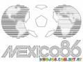 Colorear Logo Del Mundial De Futbol De Mexico 86
