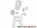 Colorear Dibujo De Gole Mascota Del Mundial De Futbol Alemania 2006