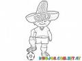 Colorear A Juanito Mascota Del Mundial De Mexico 70