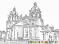 Dibujo De La Catedral De Cordoba Argentina Para Colorear