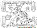 Dibujo De Geroglifico Azteca Para Colorear
