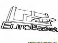 Eurobasket Logo Coloring Page Para Colorear Online