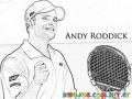 Andy Roddick Coloring Page Para Pintar Y Colorear