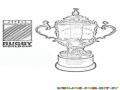 Rugby World Cup Coloring Page Colorear La Copa Mundial De Rugby