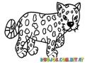 Colorear Leopardito